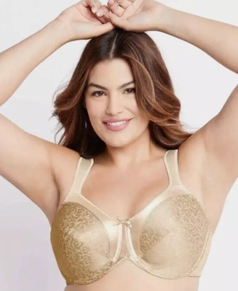 Bali Women's Satin Tracings Underwire Minimizer Bra 40D