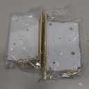 senharvest Pocket Door Edge Pull - Sliding Door Pull Handles Hardware, Pockets Hidden On The Side Pop-up Door Handles, Pull Ring is Larger and Easier to Use (Gold, Edge Pull 2 Pack)