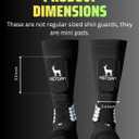 Mini Padded Shin Sleeves  Calf Compression Sleeve with EVA Foam Protection, Breathable Soccer Shin Pads, Non-Slip Sports Shin Guard Sleeves for Men & Women