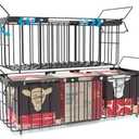 Freezer Organizer Bins, 2 Pack Expandable Stackable Hangable Chest Freezer Containers with Handles, Adjustable From 10.3" to 14.2" Storage Baskets for Fridge, Deep Freezer, Cabinet, Pantry, Kitchen