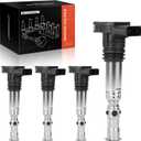 A-Premium Ignition Coils Pack Compatible with Volkswagen Jetta Passat Beetle 2001-2005 Golf Audi A4 2001-2006 A6 Allroad TT Quattro 1.8L 2.7L Turbo 4-PC Set