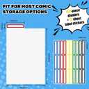 AKONEGE 150 Pack Comic Book Dividers with Tab for Comic Storage Boxes