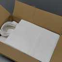 RACETOP White Paper Bags with Handles Bulk,8"x4.5"x10.8" 50Pcs,Paper Bags Birthday Wedding Party Favors Grocery Retail Shopping Business Goody Craft Gift Bags