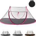 Outdoor Cat Enclosures, Portable Cat Tent for Bearded Dragon, Dogs and Small Animals, Cat Outdoor Tent with Foldable Bag, (Rose Red)