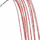 KI Store Red Dripping Sequin Christmas Tree Picks Spray 6pcs Cascading Christmas Picks for Xmas Tree Garland Decorations