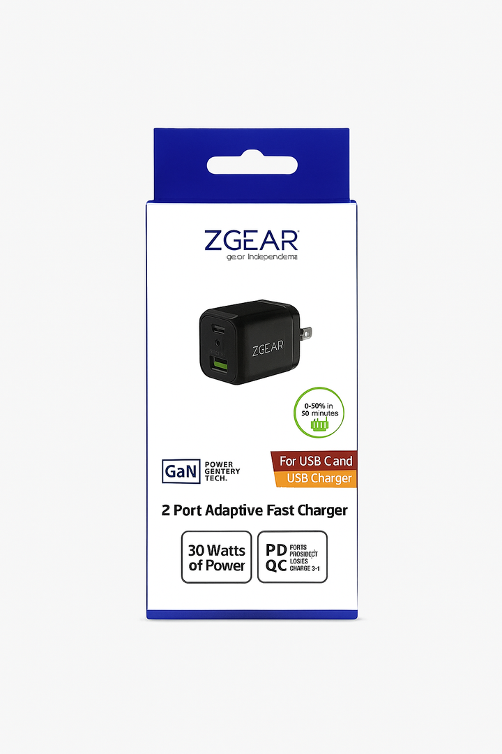 ZGR Wall USB C 30W PD&USB 2.4A