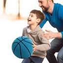 Official Silent Basketball Size 7 (29.5"), Quiet Bounce Dunk Airless Basketball with Gifts Box