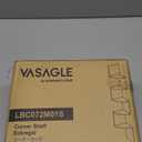 VASAGLE Corner Shelf Wall Mount, 5-Tier Floating Corner Bookshelf, Plant Shelf for Bedroom, Living Room, Bathroom, Home Office, Heather Greige