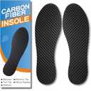 1 Pair Carbon Fiber Insole for Men Women Rigid Carbon Fiber Shoe Insert Carbon Fiber Foot Plate for Hallux Rigidus Limitus, Turf ToeMorton's Toe (11.45 / 290mm - Men's 11.5 / Women's Size 12.5)