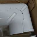 4" 13.5Ft Mini Split PVC Line Set Cover Kit Decorative PVC Line Set Cover Kit for Central AC & Heat Pumps Systems Tubing Cover(13.5Ft,White)