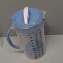 Dr. Brown's Baby Formula Mixing Pitcher with Adjustable Stopper, Locking Lid, & No Drip Spout, 32oz, BPA Free, Blue