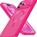 Faiono Magnetic for iPhone 17 Pro Max Case [Full Camera Protection][Military-Grade Protection][Compatible with MagSafe] Shockproof Protective Slim Phone Case for iPhone 17 Pro Max, Hot Pink