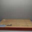 WOHOMO Folding Coffee Table 39.3'' Black Coffee Tables for Living Room Portable Simple Modern Rectangular Center Table for Small Spaces, No Assembly, Black