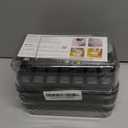 Ice Cube Tray with Lid and Bin, PHINOX 56 pcs Ice Trays for Freezer, Ice Cube Trays for Freezer with 2 trays, Container, Lid & Ice Scoop, BPA Free