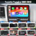 Car Radio for Toyota Tundra 2007-2013 Sequoia 2008-2018 Stereo Radio with CarPlay Android Auto 10.1 inch Touch Screen Android14 Bluetooth5.4 GPS WiFi Backup Camera 64G
