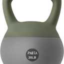PAETA Soft Kettlebell for Home Fitness  Anti-Slip Grip & Wide Handle Design,Soft Kettlebell Set, Gentle Floor-Friendly Impact  10lbs, 15lbs, 20lbs, for Home Functional Training (Green)