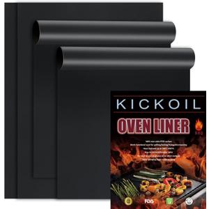 Oven Liners for Bottom of Oven/Electric Oven/Gas Oven/Toaster Oven/Air Fryer,Nonstick Heavy Duty Resuable Grill Mat PFOA Free Oven Mat Oven Protector Liner Baking Cooking Supplies,4 Pack,16x20 IN