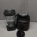 Oster Extreme Mix Blender, 64oz Glass Jar, 3 iBlend Preset Functions, 1600-Watts, 10-Point Blade Stack with Titanium Coating & 24oz Blend-N-Go Cup