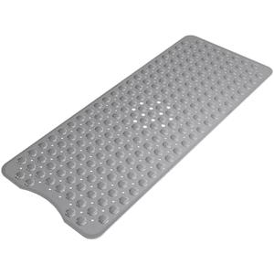 AmazerBath Shower Mat Non Slip 40 x 16 Inches, Shower Stall Mats with Suction Cups and Drain Holes, Non Slip Bath Mat for Tub for Elderly & Kids, Grey