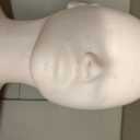 Esthetics Mannequin Head with Shoulders, Cosmetology Mannequin Head with Acupuncture Points, Soft PVC Mannequin Head for Facials Massage, Wigs Hat Display, Makeup Practice