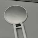 1X 5X Handheld Mirror with Handle for Travel Magnifying Mirror, Magnification, Rotation Adjustable Handle, Double Sided Folding, Mirror for Women for Eyes Makeup Travel Shaving (White)