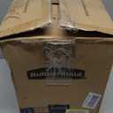 Rubbermaid Stainless Steel Semi-Round Step-On Trash Can, 1.6-Gallon, Charcoal, Small Wastebasket with Lid for Home/Kitchen/Bathroom/Office