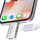 ORICO Lightning to USB Adapter with Charging Port, USB C Female to Lightning Male for iPhone 14 13 11 12 Pro Max, Compatible with Charging Support OTG Data Transmission Connect External SSD - LC10