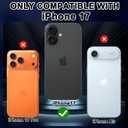 2 x for iPhone 17 Case,[Compatible with MagSafe][Magnetic Invisible Ring Stand],Shockproof Protective Slim Women Girl Case for Apple iPhone 17 6.3 inch,Orange/Blue