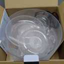 Kusini Drink Fountain for Parties  1.5 Gal, 3 Tier Punch Bowl Drink Tower, LED Base, 4 Reusable Cups  Drink Dispenser Machine for, Juice, Punch, Pani Puri Fountain for Party Hosting Supplies