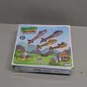 Dinosaur Rocket Launcher for Kids, 4 Rockets with Launcher Pad, Launch Up to 100 Ft, Dinosaur Toys for Kids, Outdoor Toys, Birthday Gifts for 3 4 5 6 7 Year Old Boys Girls