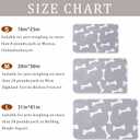 1 Pack 2 Blankets Super Soft Fluffy Premium Fleece Pet Blanket Flannel Paw Printed Throw for Dog Puppy Cat (Large 41x31'', Star, Bone, Love)