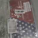 Classic American Flag License Plate Frame USA Flag License Plate Holder Stainless Steel Auto Parts Decoration with Screws for Men Women License Plate 4 Holes 1pcs