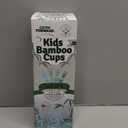 Grow Forward Bamboo Kids Cups with Lids and Straws - 10oz Drinking Cups for Kids with Childproof Twist Lids & Silicone Straws - Eco Friendly, BPA Free, Non Toxic & Dishwasher Safe - Rainforest