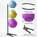 bimiti Yoga Ball Holder,Exercise Ball Vertical Storage for Gym and Home