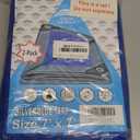 RAINDEWAY Tarps 7x7 Feet (2 Pack) - 5.5 Mil, Multipurpose Waterproof Poly Tarp Cover with Metal Grommets and Reinforced Edges, Silver/Blue Tarp (7'7'2 Pcs-Finished Size)