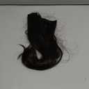Clip In Hair Extensions Clip Ins 14'' Long Synthetic Dark Brown Hair Extensions Clips 2PCS Soft Natural Heat Resistant Womens Clip On Hair Pieces for Women Weddings Party Daily Use 5Oz