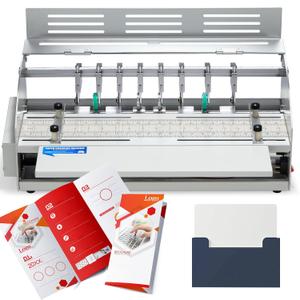 Mxmoonant Electric Creasing Machine Plus with 2X Creasing, 2X Perforating, 2X Cutting Blades, 25r/min Paper Creaser Perforator Cutter Folder for Greeting Cards Invitations Tickets 470mm 110V