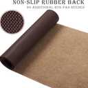 AYOHA Runner Rug 2' x 6' Indoor/Outdoor Carpet Runners, Hallway Kitchen Entryway Bedroom Area Rugs with Natural Non-Slip Rubber Backing, Garage mat, Sand 