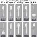 GIR: Get It Right 10-Piece Silicone Essentials Kitchen utensils set - Ladle, Spatula, Flip, Spoon & Spoonula - Non toxic cooking utensils for Nonstick Cookware, Cooking and Baking - Confetti