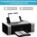 MaxGear 200 Price Tags with String, Gift and Clothing Tags, Hang Tag for Clothes, Jewelry, and Gifts  2" x 3.5" Printable Paper Tag Paper Labels for Easy Organization and Labeling