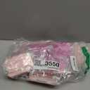 Mini Suitcase Empty Storage Box and Plush Ball Keychain Candy Luggage Containers Packaging Case for Bridal Shower Baby Shower Party Favors Travel Gifts (Pink,Rose Red)