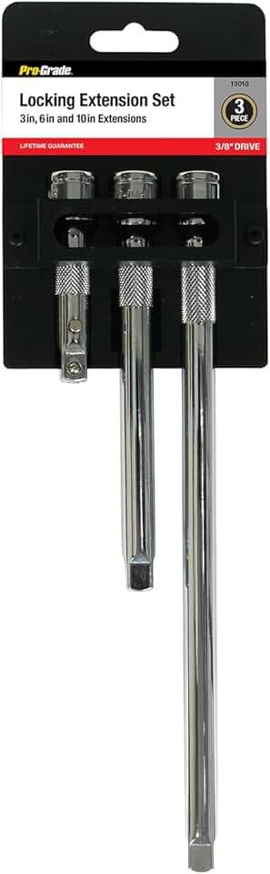 Pro-Grade 13018 3/8-Inch Drive with Locking Extension Set, 2-Piece
