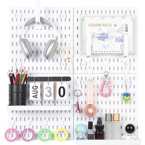 Pegboard Wall Organizer Kit  Heavy Duty 20lbs Load Bearing, Easy Installation, 4 Peg Board Panels 14 Accessories  Multi-Surface Use For Garage, Office, Kitchen & Crafts (White Pegboard,2424) Pegboard Wall Organizer Kit  Heavy Duty 20lbs Load Bearing, Easy Installation, 4 Peg Board Panels 14 Accessories  Multi-Surface Use For Garage, Office, Kitchen & Crafts (White Pegboard,2424)