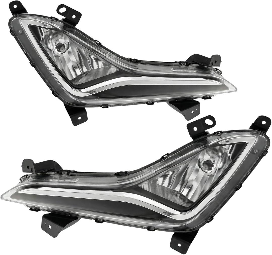 Fog Lights Compatible With 2014 2015 2016 Hyundai E-lantra Left Side 1PCS NOT Fit GT model A Pair of Fog Lamps