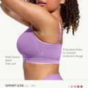 FeelinGirl Bralettes for Women with Support Comfortable Bras No Underwire Seamless Everyday Bras (Purple, XXXL)