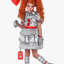 Morph Scary Clown Costume For Kids, Scary Clown Costume, Girls Halloween Costumes, Halloween Costumes For Kids M