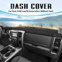 FIILINES Dash Cover for 2010-2018 Dodge Ram 1500 2500 3500(Without Hud), Dashboard Mat Accessories Dash Cover Sunshade Nonslip Mesh Protector No Glare Black
