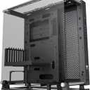 Thermaltake Core P3 Pro E-ATX Tempered Glass Mid Tower Gaming Computer Chassis, Open Frame Panoramic Viewing, Glass Wall-Mount, Rotatable PCI-E Slots, CA-1G4-00M1WN-09 (Black)