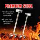 Door Hinge Adjustment Tool for 1425mm Flag Hinges, Heavy Duty Steel Hinge Bender Wrench for Fire, Security & Cleanroom Doors, Easy Repair with Ergonomic Handle (23-25mm)