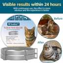 Flea and Tick Collar for Cats 2 Pack, 12 Months of Cat Flea Collar Protection 2 Collars Made with Premium Plant Based Essential Oil Waterproof and Natural Treatment Prevention Free Comb